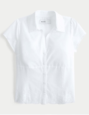 Blusa Hollister manga corta para mujer