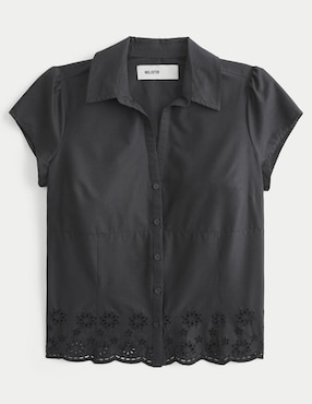 Blusa Hollister manga corta para mujer
