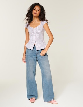 Jeans baggy Hollister para mujer