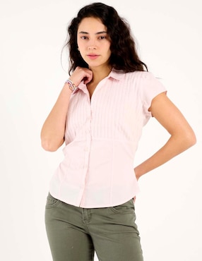 Blusa Hollister manga corta para mujer