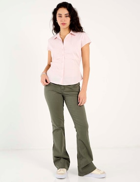 Blusa Hollister manga corta para mujer