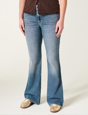 Jeans bota Hollister para mujer