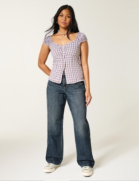 Jeans baggy Hollister para mujer