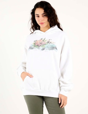 Sudadera con capucha y bolsa Hollister para mujer