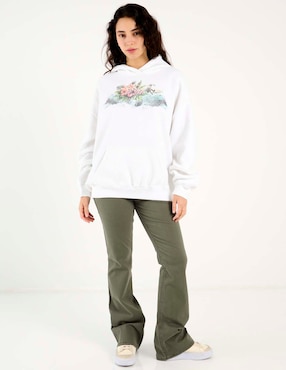 Sudadera con capucha y bolsa Hollister para mujer