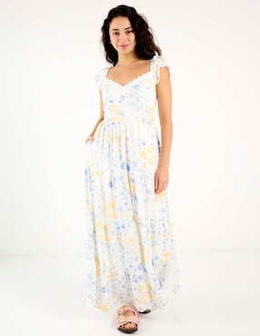 Vestido largo casual Hollister para mujer