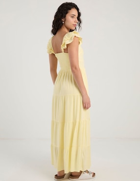 Vestido largo casual Hollister para mujer