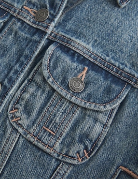 Chamarra denim Hollister para mujer