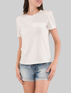 Blusa Tattoo manga corta para mujer