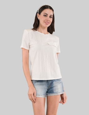 Blusa Tattoo manga corta para mujer