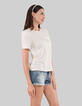 Blusa Tattoo manga corta para mujer