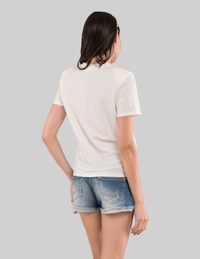 Blusa Tattoo manga corta para mujer