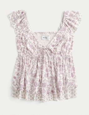 Blusa Hollister manga corta para mujer