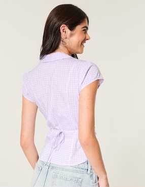 Blusa Hollister manga corta para mujer