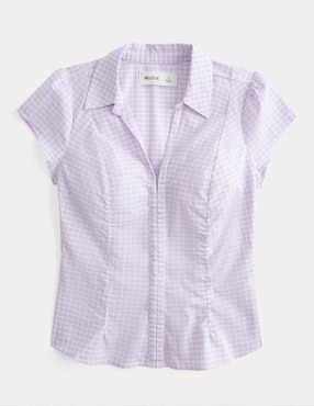 Blusa Hollister manga corta para mujer