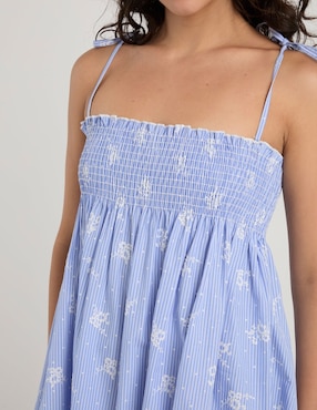 Vestido corto casual Coffee Bean para mujer