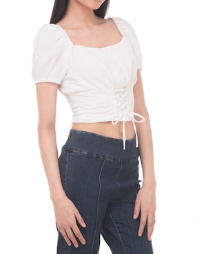Blusa Sarah Bustani manga corta para mujer