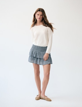 Suéter Brownie cuello redondo para mujer