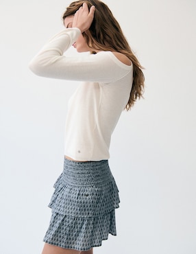 Suéter Brownie cuello redondo para mujer