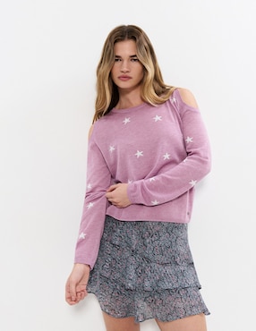 Suéter Brownie cuello redondo para mujer