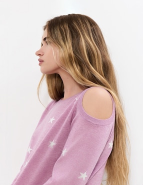 Suéter Brownie cuello redondo para mujer