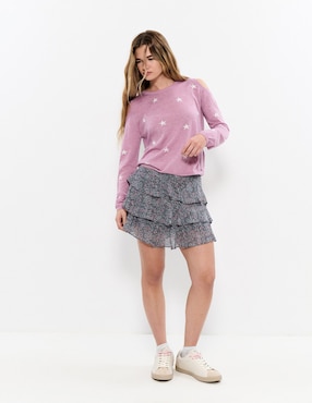 Suéter Brownie cuello redondo para mujer
