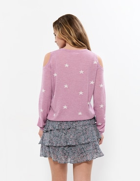 Suéter Brownie cuello redondo para mujer