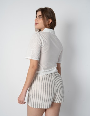 Blusa Salsa manga corta para mujer