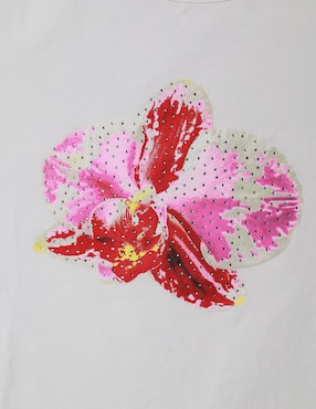 Playera manga corta Biography cuello redondo para mujer