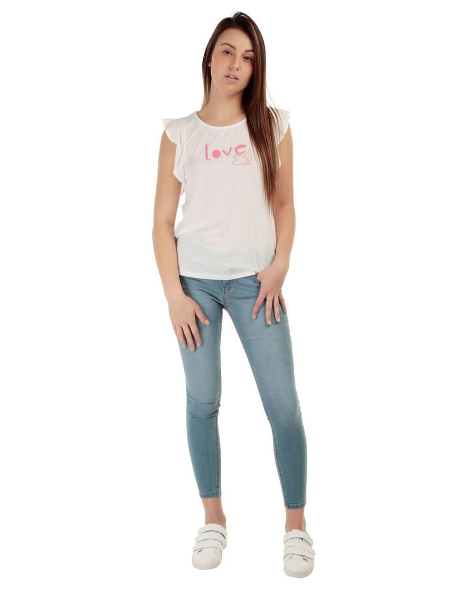 Jeans skinny corte cadera para mujer 5