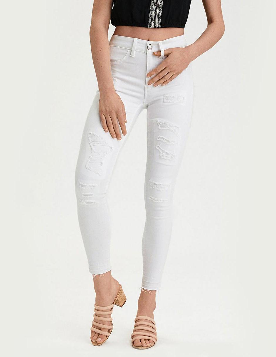 Jeans American Eagle Corte Skinny Blanco En Liverpool