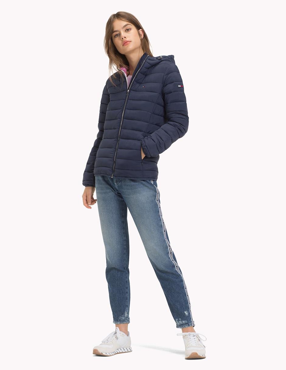 Chamarra Tommy Jeans azul marino capitonada en Liverpool