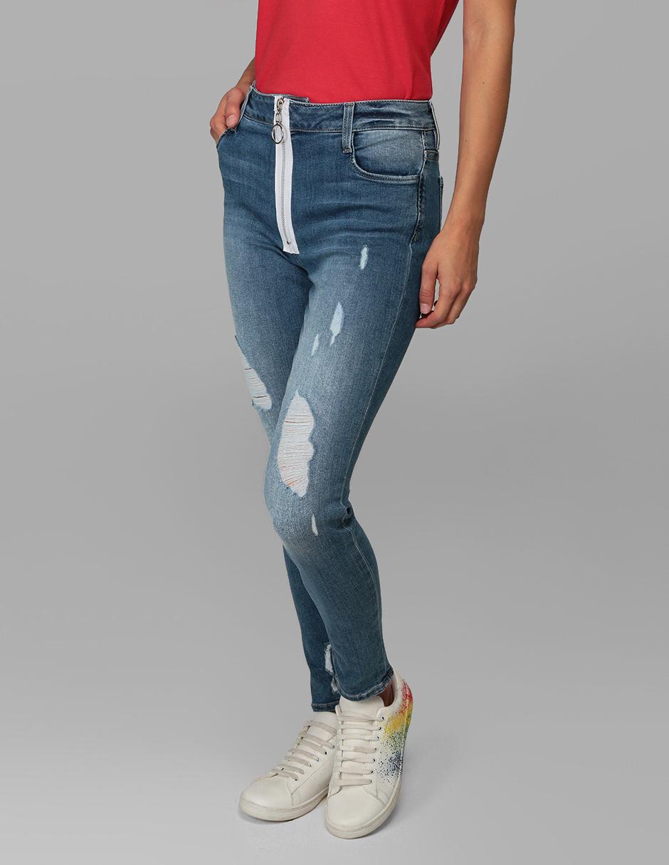 Pantalón Sexy Jeans corte skinny azul medio en Liverpool