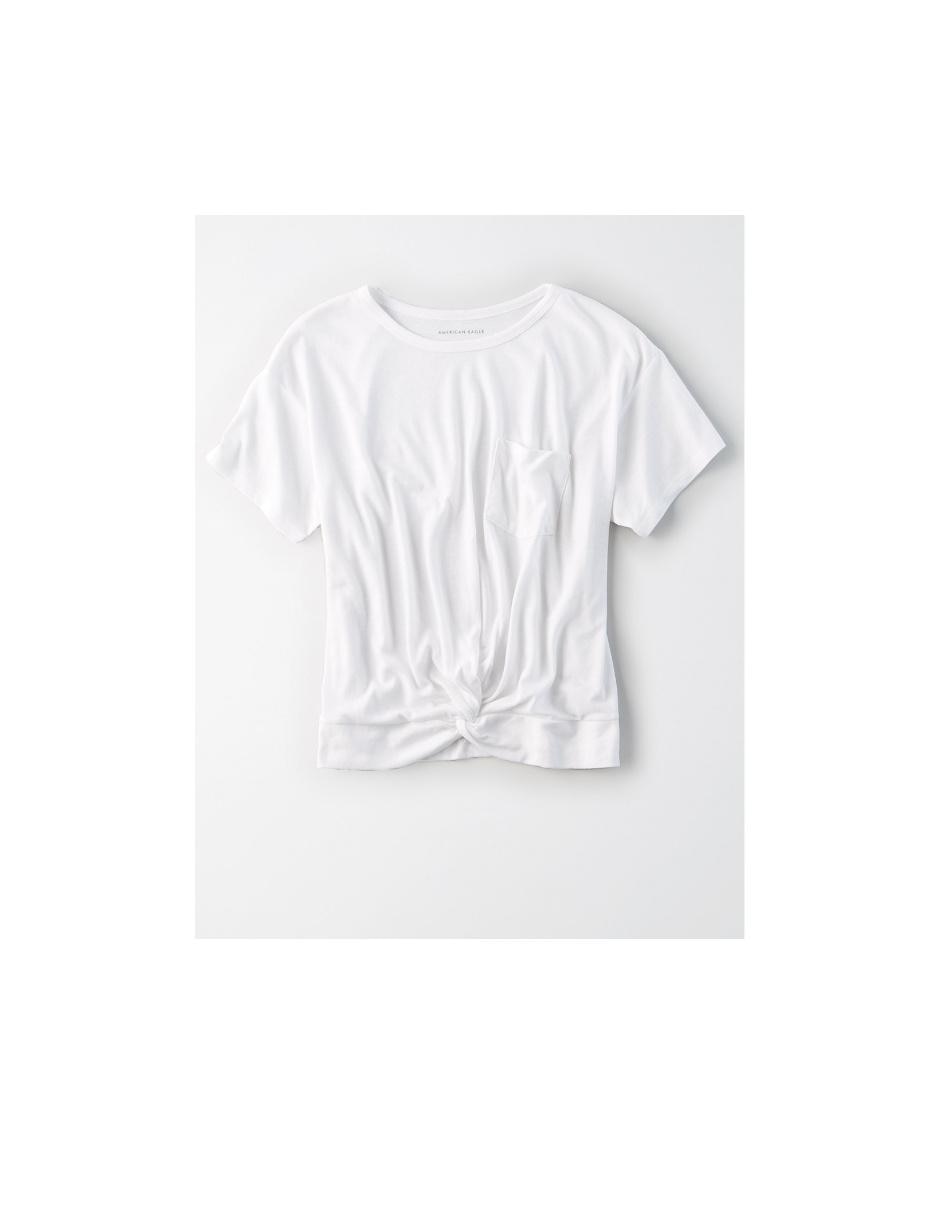 playera american eagle blanca