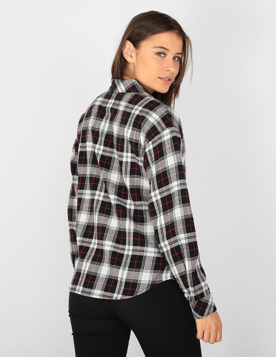 blusas de cuadros mujer