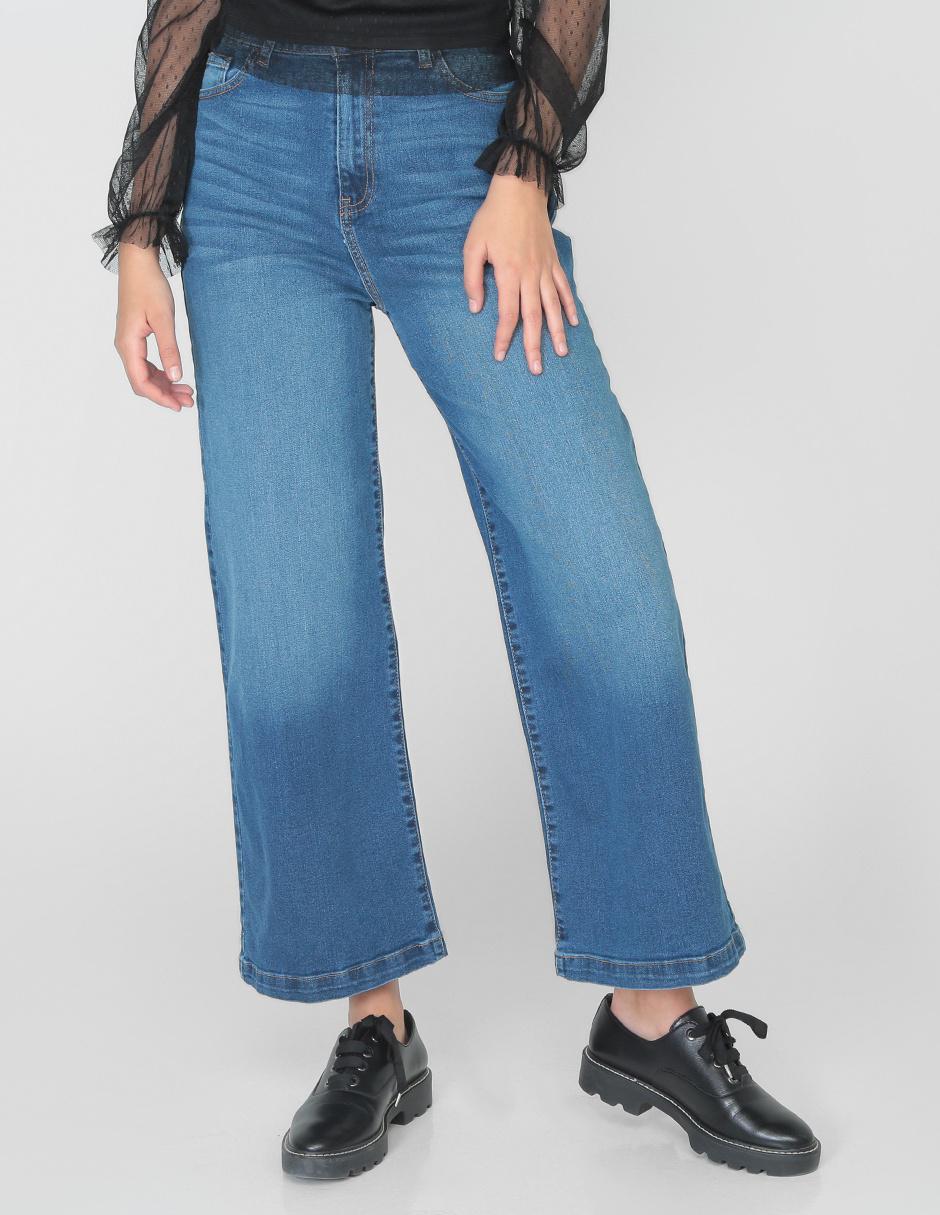 Jeans That's It corte campana azul medio en Liverpool