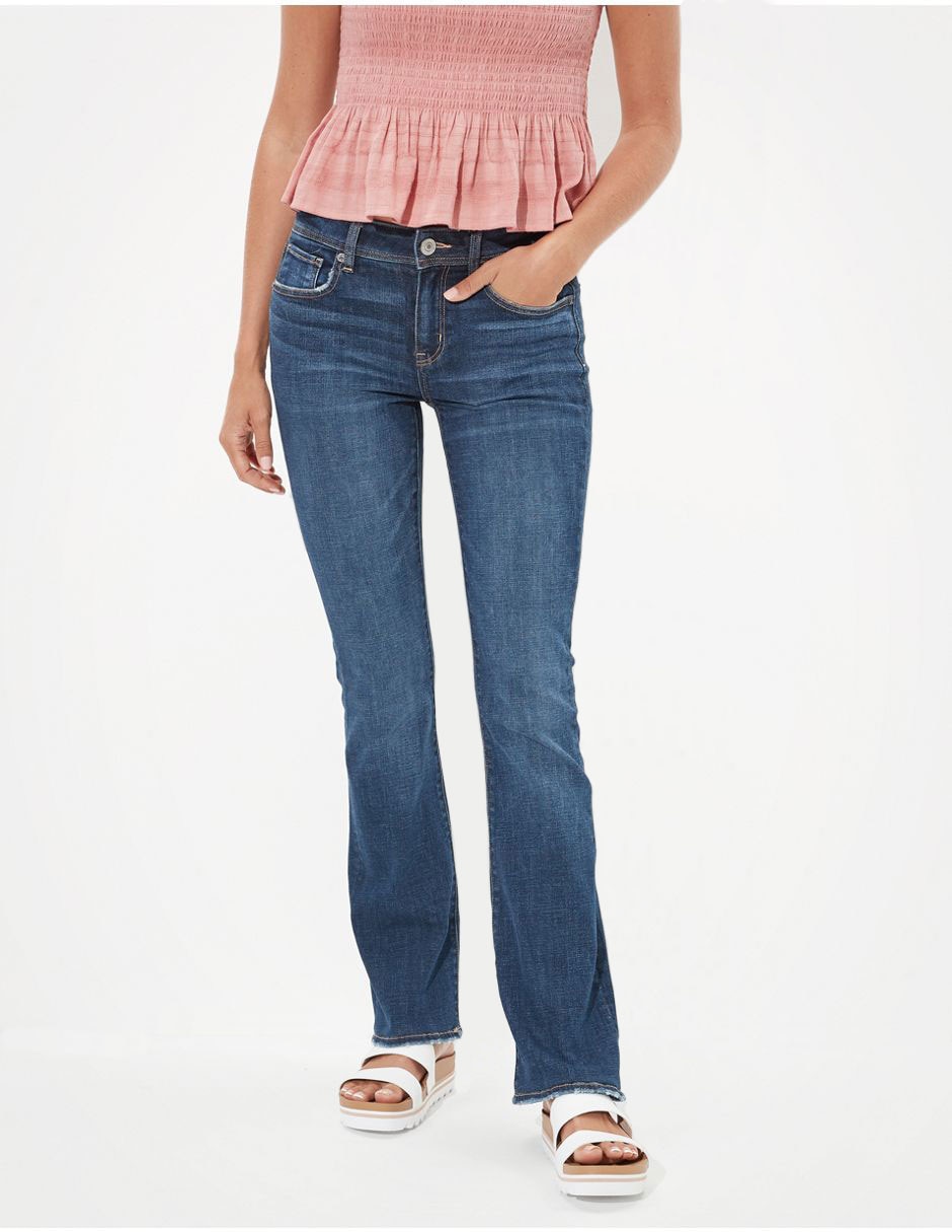 Jeans Campana American Eagle claro corte media cintura en Liverpool