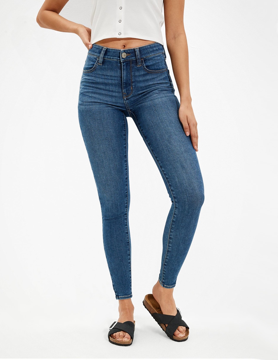 Jeans skinny Eagle claro corte cintura para mujer | Liverpool.com.mx