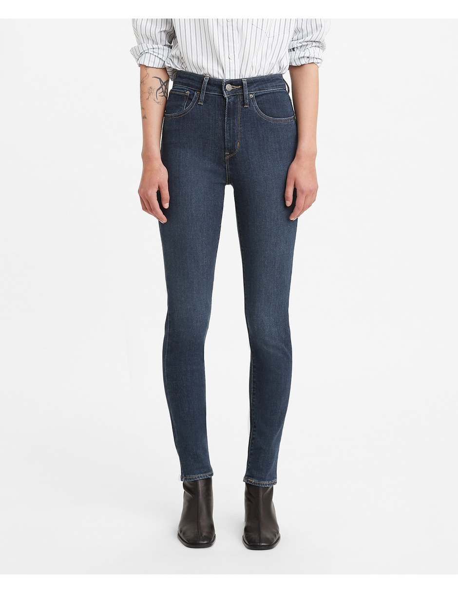 Jeans skinny Levi's 721 lavado obscuro corte cadera para mujer