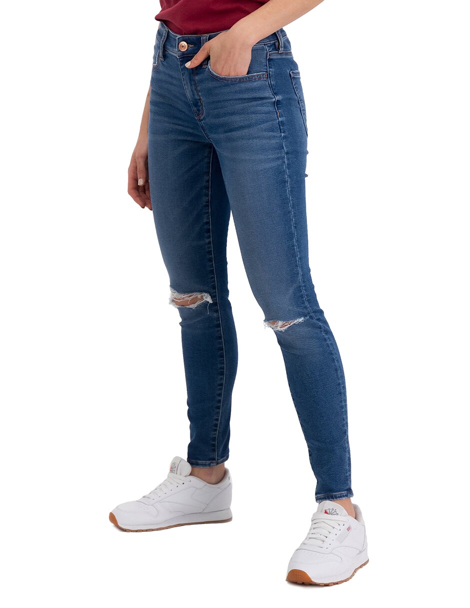 Jeans skinny American Eagle Super Soft Hi Rise lavado claro corte cintura  alta para mujer en Liverpool