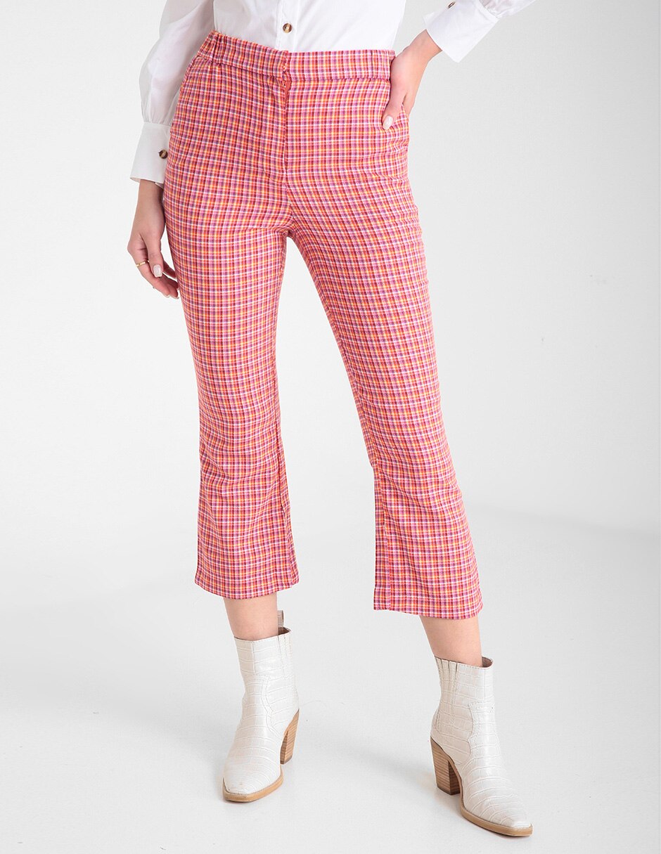 Pantalón That's It recto a cuadros para mujer en Liverpool