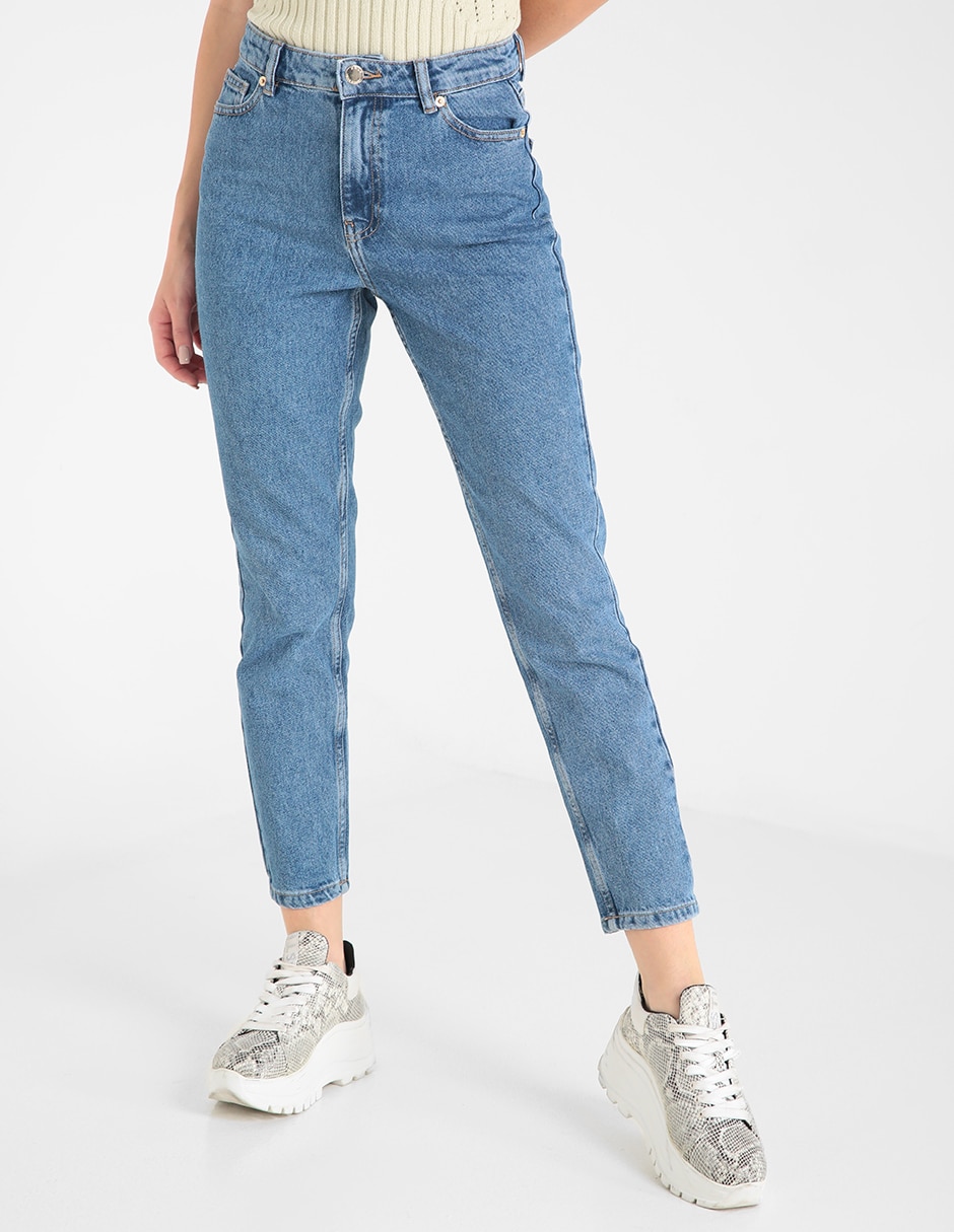 Jeans slim Only claro corte cintura para mujer |