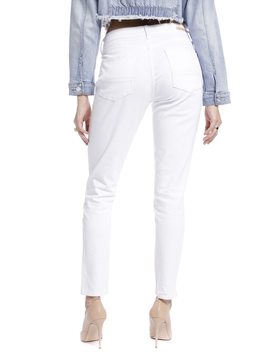Jeans skinny corte cintura para mujer 3