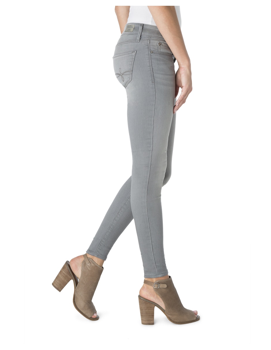 Jeans skinny corte cintura para mujer 2