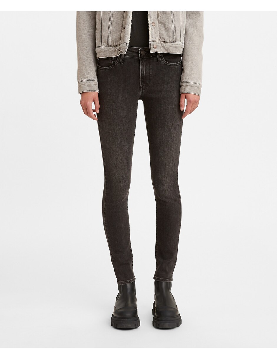 Jeans skinny Levi's 711 skinny lavado obscuro corte media cintura para mujer  en Liverpool