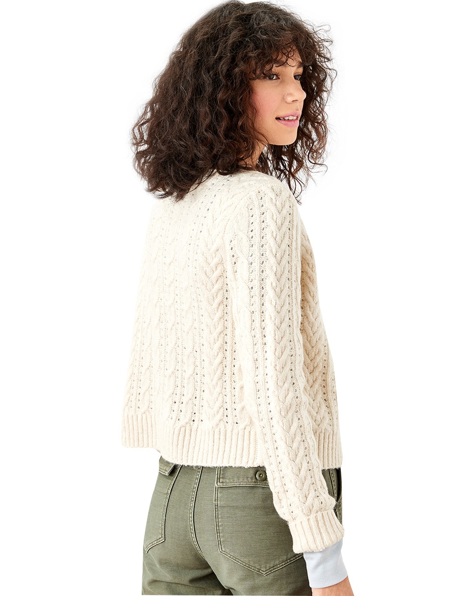 Suéter cuello v para mujer 2