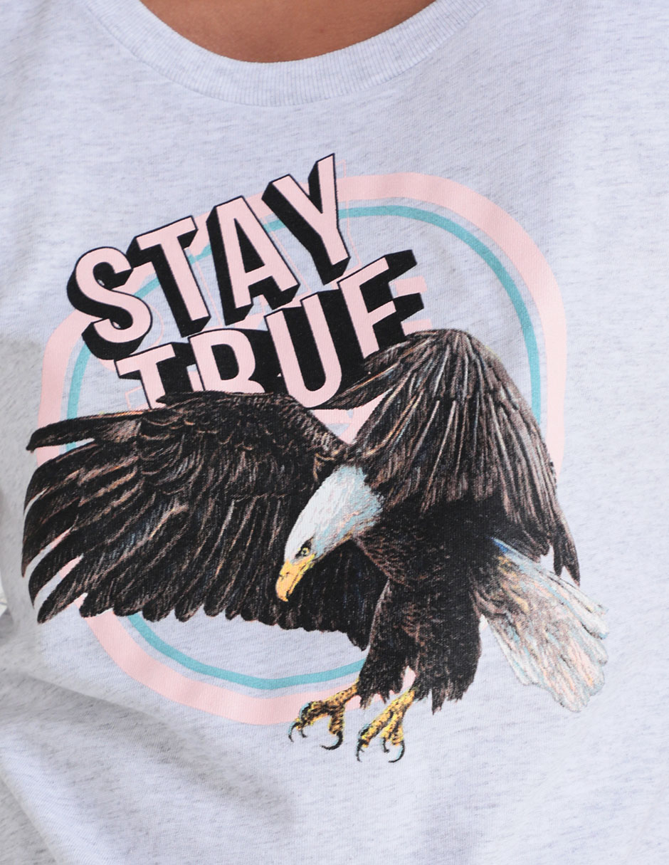 Playera manga corta cuello redondo para mujer 4