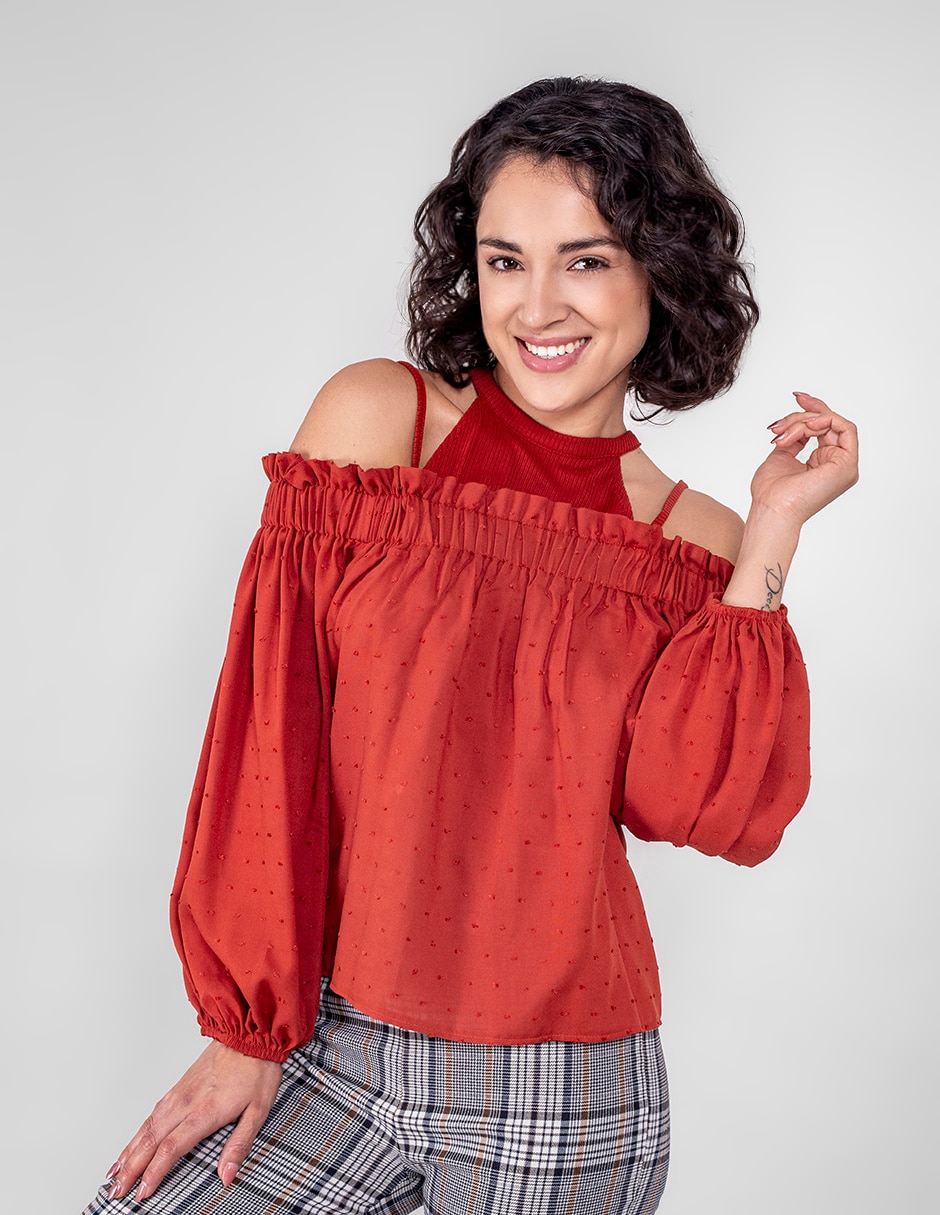 Blusa manga larga para mujer 3