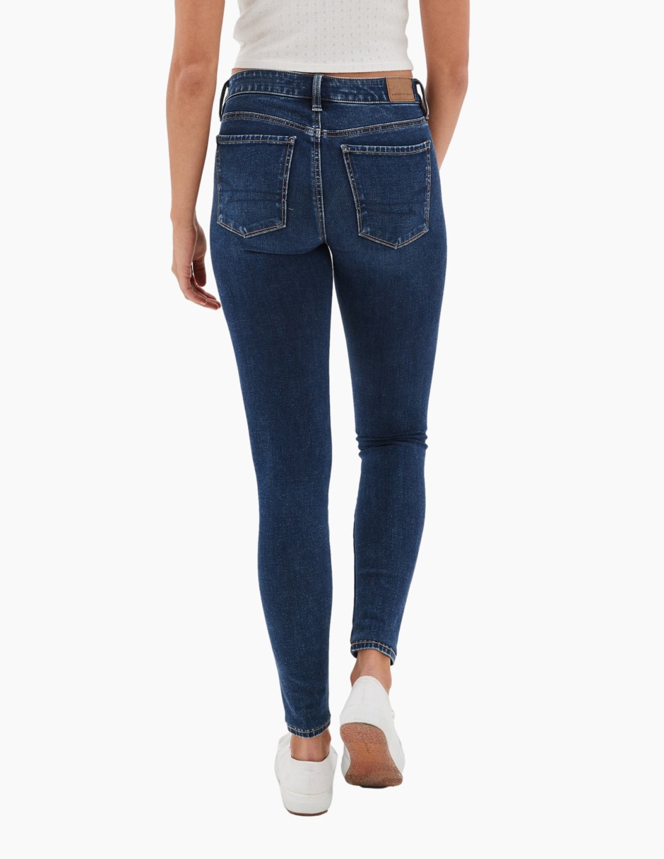Jeans skinny corte cadera para mujer 2