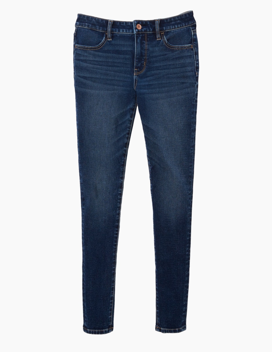 Jeans skinny corte cadera para mujer 3